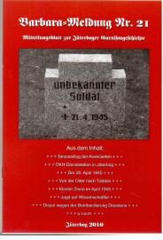Barbara-Meldung Nr. 21. Mitteilungsblatt zur Jüterboger Garnisongeschichte. Barbara-Meldung Nr. 21. Mitteilungsblatt zur Jüterboger Garnisongeschichte.