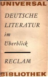 Deutsche Literatur im Überblick. Deutsche Literatur im Überblick.
