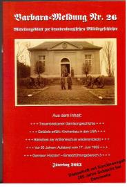 Barbara-Meldung Nr. 26. Mitteilungsblatt zur brandenburgischen Militärgeschichte. Barbara-Meldung Nr. 26. Mitteilungsblatt zur brandenburgischen Militärgeschichte.