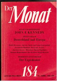 Der Monat. Heft 184. Januar 1964. 16. Jahrgang Der Monat. Heft 184. Januar 1964. 16. Jahrgang