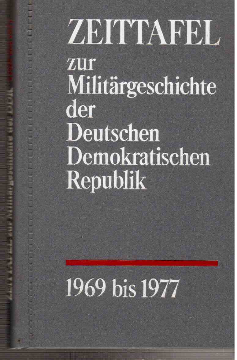Zeittafel zur Militärgeschichte der Deutschen Demokratischen Republik, 1969 bis 1977 Zeittafel zur Militärgeschichte der Deutschen Demokratischen Republik, 1969 bis 1977