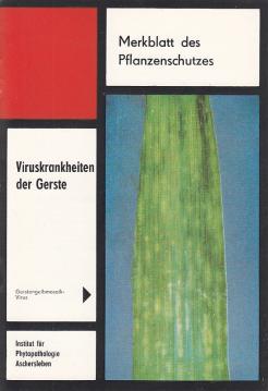 Viruskrankheiten der Gerste Viruskrankheiten der Gerste