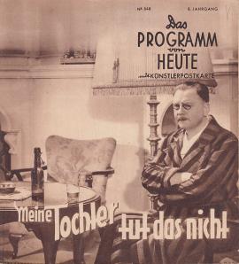 Das Programm von Heute Nr. 548 : Meine Tochter tut das nicht Das Programm von Heute Nr. 548 : Meine Tochter tut das nicht