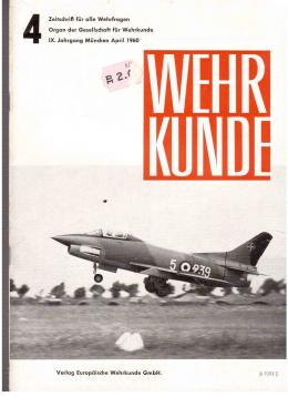 WEHRKUNDE : Zeitschrift für alle Wehrfragen. IX. Jahrgang, Heft 4(1960)