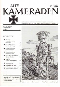 Alte Kameraden. Unabhängige Zeitschrift Deutscher Soldaten. 43. Jhg., Heft 9, 1995 Alte Kameraden. Unabhängige Zeitschrift Deutscher Soldaten. 43. Jhg., Heft 9, 1995