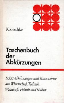 Taschenbuch der Abkürzungen