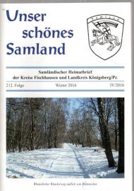 Unser schönes Samland. 212. Folge (IV/2016)