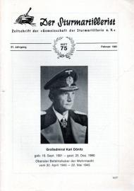 Der Sturmartillerist. Zeitschrift der Gemeinschaft der Sturmartillerie e.V. 31. Jahrgang, Heft 75, Febr. 1981 Der Sturmartillerist. Zeitschrift der Gemeinschaft der Sturmartillerie e.V. 31. Jahrgang, Heft 75, Febr. 1981