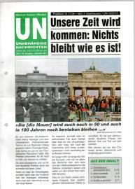 UN Unabhängige Nachrichten - Wahrheit - Klarheit - Offenheit. 44. Jhg 2012, Dezember 2012