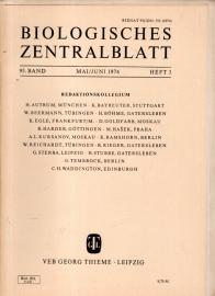 Biologisches Zentralblatt, 93. Band (1974), Heft 3 Biologisches Zentralblatt, 93. Band (1974), Heft 3
