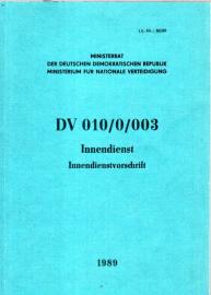 DV 010/0/003. Innendienst. Innendienstvorschrift DV 010/0/003. Innendienst. Innendienstvorschrift