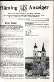 Fläming-Anzeiger. Amts- u. Mitteilungsblatt des Amtes Jüterbog 4.Jg. Nr. 1 - 20 (1994) Fläming-Anzeiger. Amts- u. Mitteilungsblatt des Amtes Jüterbog 4.Jg. Nr. 1 - 20 (1994)
