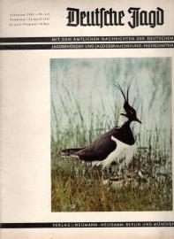 Deutsche Jagd - Mit den amtlichen Nachrichten der deutschen Jagdbehörden und Jagdgebrauchshundfachschaften - Jg. 1941, Nr. 1/2