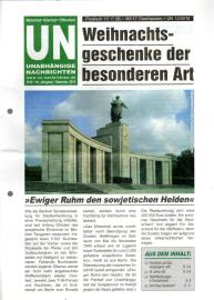 UN Unabhängige Nachrichten - Wahrheit - Klarheit - Offenheit. 46. Jhg. Dezember 2014 UN Unabhängige Nachrichten - Wahrheit - Klarheit - Offenheit. 46. Jhg. Dezember 2014