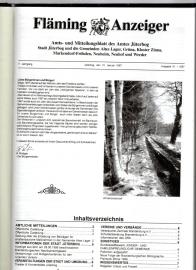 Fläming-Anzeiger. Amts- u. Mitteilungsblatt des Amtes Jüterbog 7.Jg. Nr. 1 - 22 (1997) Fläming-Anzeiger. Amts- u. Mitteilungsblatt des Amtes Jüterbog 7.Jg. Nr. 1 - 22 (1997)