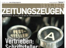 Zeitungszeugen Nr. 7 - Vertrieben: Schriftsteller und Journalisten Zeitungszeugen Nr. 7 - Vertrieben: Schriftsteller und Journalisten