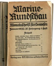 Marine-Rundschau. Monatsschrift für Seewesen. 37.Jahrgang 1932, Heft 1 - 12 (komplett) Marine-Rundschau. Monatsschrift für Seewesen. 37.Jahrgang 1932, Heft 1 - 12 (komplett)