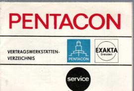 Pentacon Vertragswerkstättenverzeichnis 