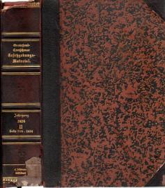 Das gesamte deutsche und preußische Gesetzgebungs-Material. Die Gesetze und Verordnungen sowie die Ausführungs-Anweisungen, Erlasse, Verfügungen etc. der preußischen und deutschen Zentralbehörden. Jg. 1926, Bd. II (S. 705 - 1534)