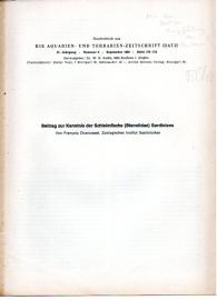 Beitrag zur Kenntnis der Schleimhäute (Blenniidae) Sardines 