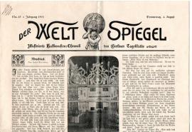 Der WELT SPIEGEL Illustrierte Halbwochen-Chronik des Berliner Tageblatts Nr. 63 vom 6. Aug. 1903