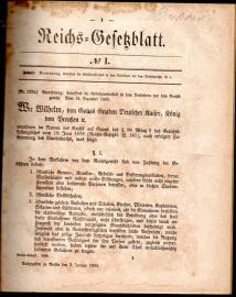 Reichs-Gesetzblatt 1884, Nr. 1 - 34. 