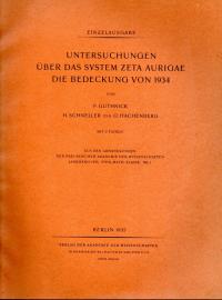 Untersuchungen über das System Zeta Aurigae. Die Bedeckung von 1934.
