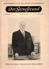 Der Stenofreund : Zeitschrift für Deutsche Stenografie 9. Jhg. Heft Nr. 01, Jan. 1958