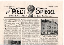 Der WELT SPIEGEL : Illustrierte Halbwochen-Chronik des Berliner Tageblatts Nr. 81 vom 8. Okt. 1903
