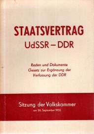 Staatsvertrag UdSSR - DDR : Reden und Dokumente - Gesetz zur Ergänzung der Verfassung der DDR (9. Sitzung der Volkskammer am 26. September 1955)